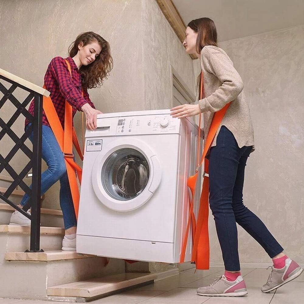 Ergonominė baldų nešimo sistema dviem žmonėms su reguliuojamais diržais belsilt Ergonominė baldų nešimo sistema dviem žmonėms su reguliuojamais diržais
