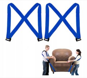 Ergonominės baldų nešimo apraišos su paminkštinimu reguliuojamos