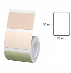 Etiketės ant rolce skirta spausdintuvai NIIMBOT serija B 50x30mm 230 vntįvairiaspalviai