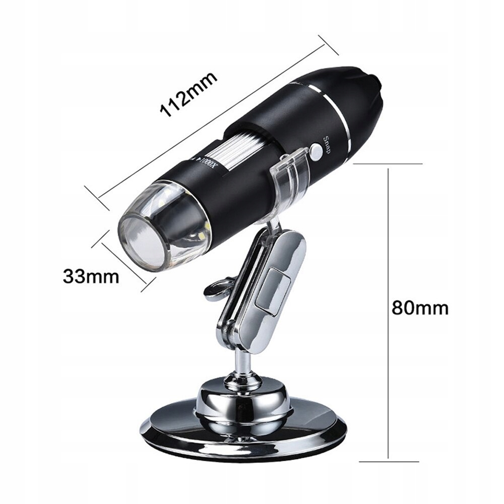 Edukacinis skaitmeninis mikroskopas vaikams, 1600x, 2 MP, 8 LED