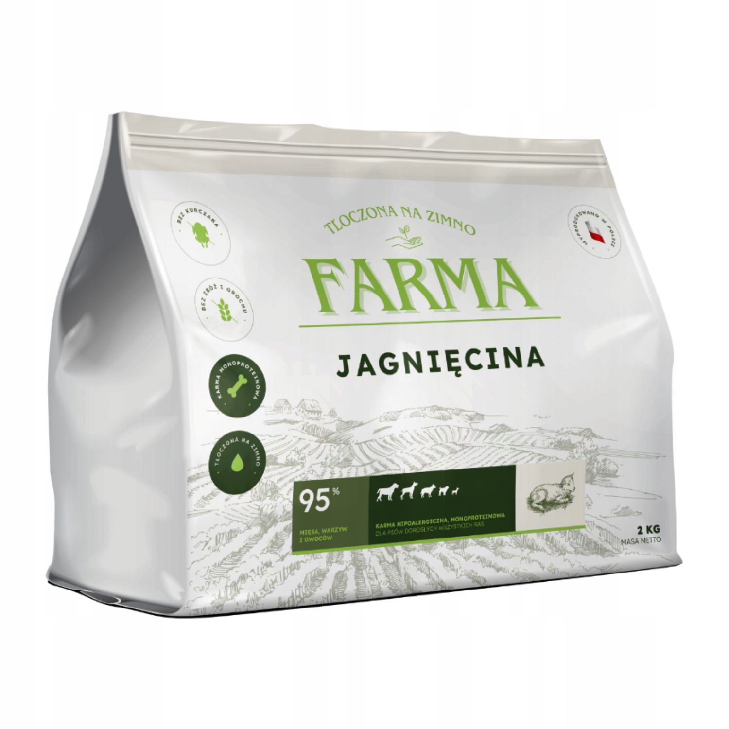 Farma hipoalerginis šaltai spaustas maistas šunims su aviena 2 kg belsilt Farma hipoalerginis šaltai spaustas maistas šunims su aviena 2 kg