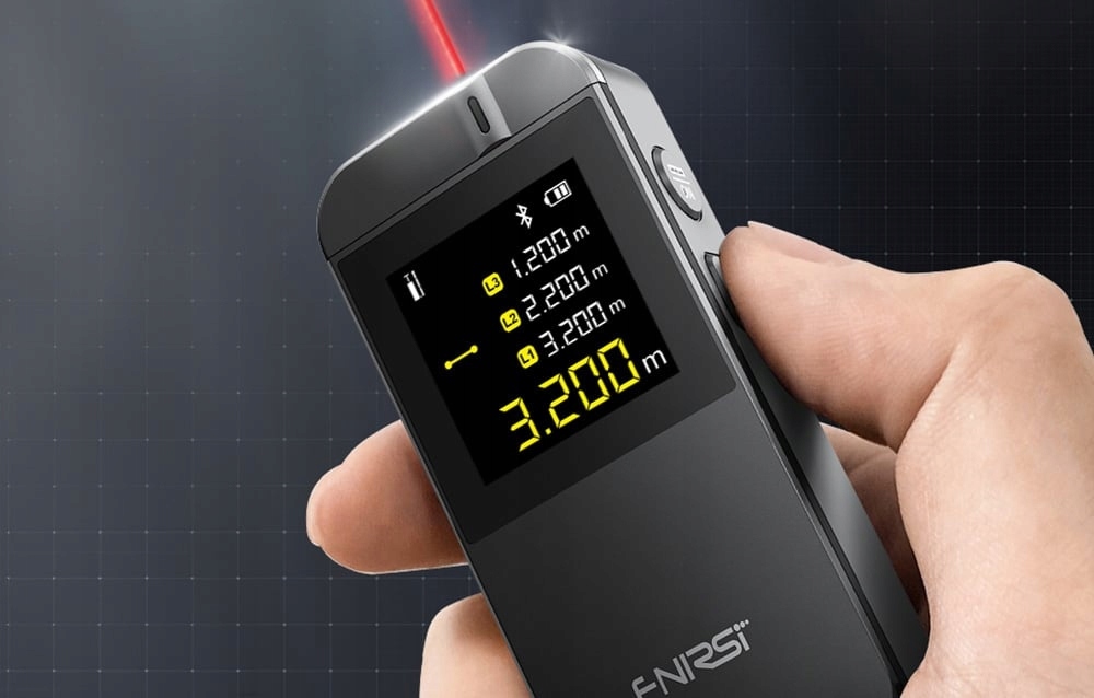 FNIRSI IR40 tolimatis lazerinis 40m matuoklis Bluetooth programėlė belsilt FNIRSI IR40 tolimatis lazerinis 40m matuoklis Bluetooth programėlė