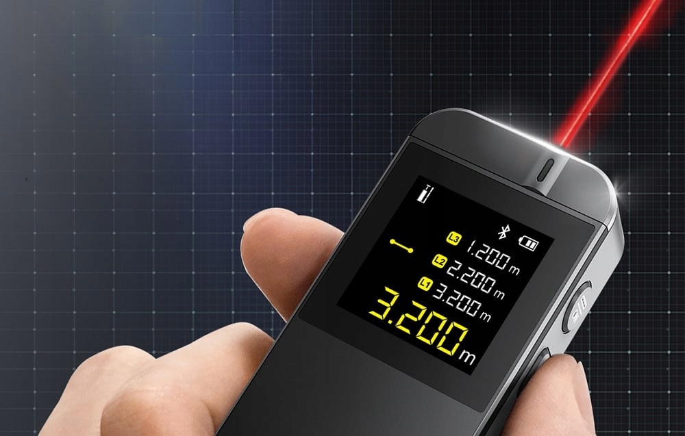 FNIRSI IR40 tolimatis lazerinis 40m matuoklis Bluetooth programėlė belsilt FNIRSI IR40 tolimatis lazerinis 40m matuoklis Bluetooth programėlė