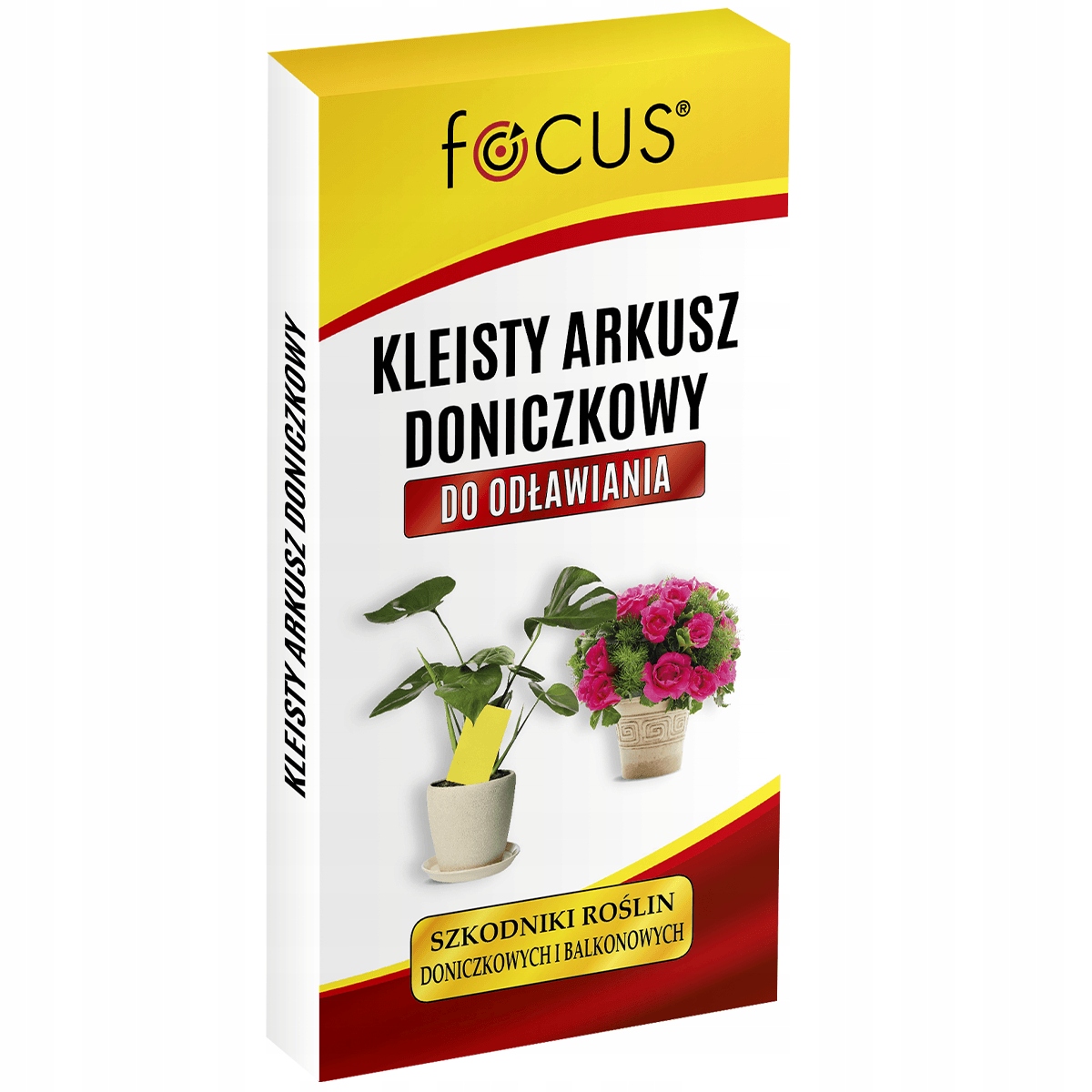 Focus geltonos lipnios plokštelės vazonams nuo skraidančių kenkėjų 12 vnt belsilt Focus geltonos lipnios plokštelės vazonams nuo skraidančių kenkėjų 12 vnt