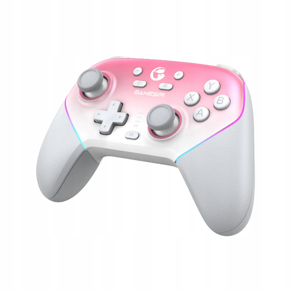 Gamepad valdiklis skirta žaidimų Gamesir Super Nova rožinis PC / iOS / Switch BT USB