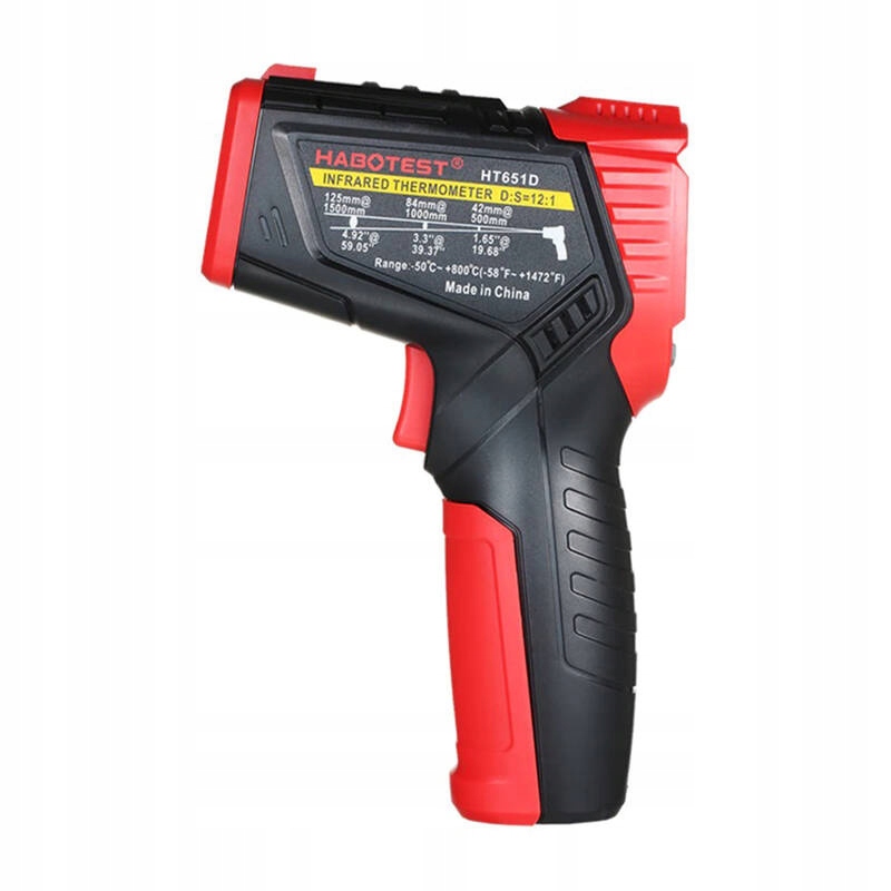 Habotest HT651D termometras skaitmeninis pirometras lazerinis drėgmės su termopora
