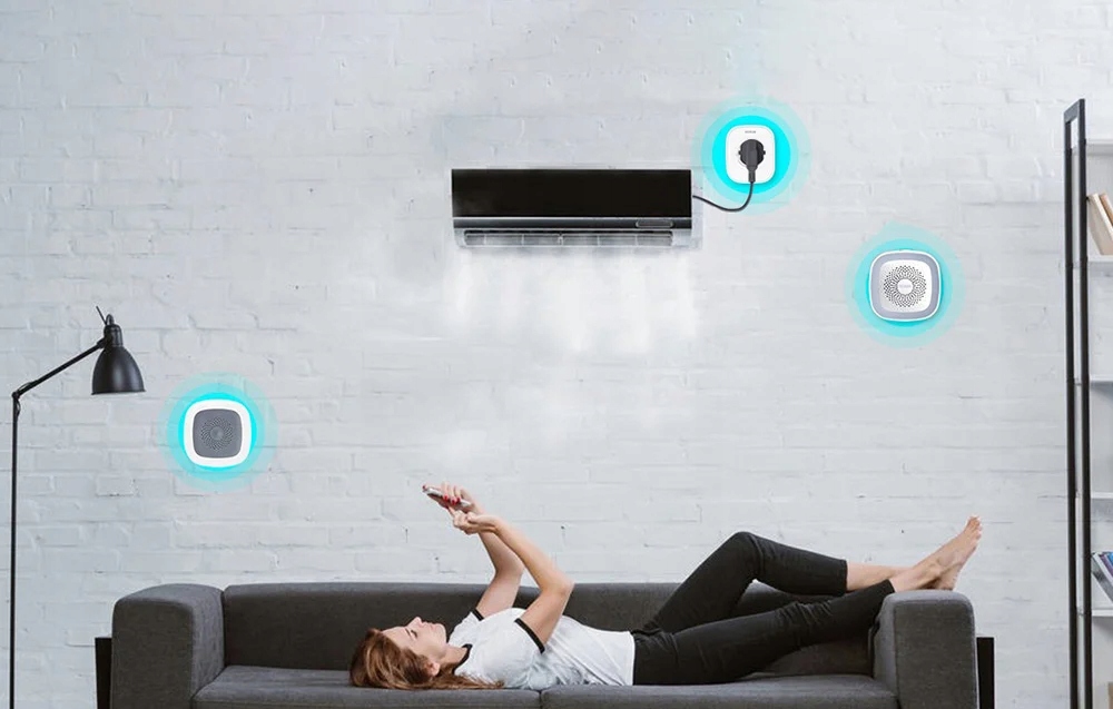 Heiman HS1HT išmanusis jutiklis Temperatūros ir drėgmės Zigbee Tuya