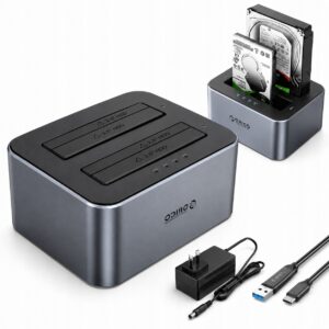 Įkrovimo stotelė ant 2 diskai 25  35 Sata HDD  SSD 44TB Orico