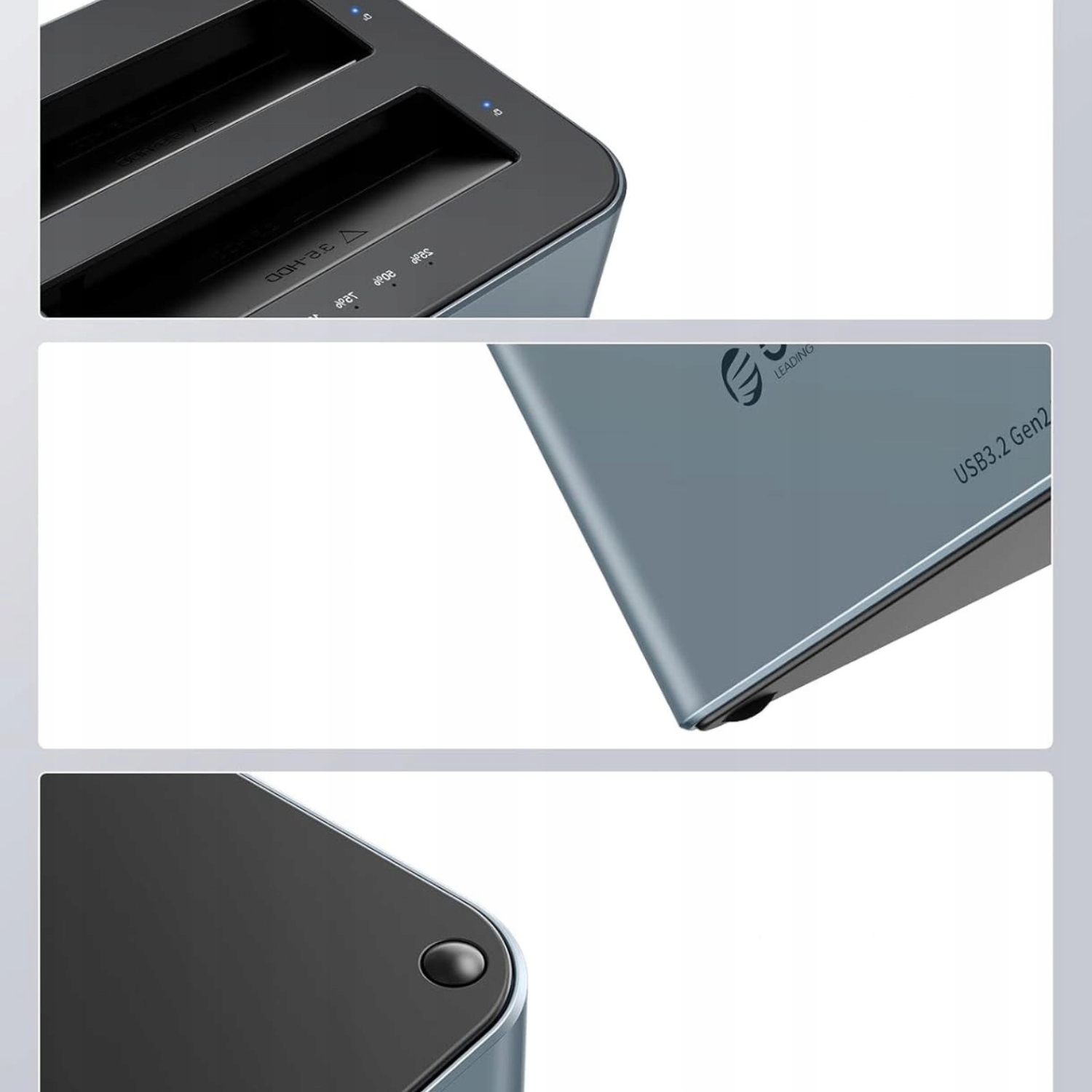 Įkrovimo stotelė ant 2 diskai 25 35 Sata HDD SSD 44TB Orico belsilt Įkrovimo stotelė ant 2 diskai 25 35 Sata HDD SSD 44TB Orico