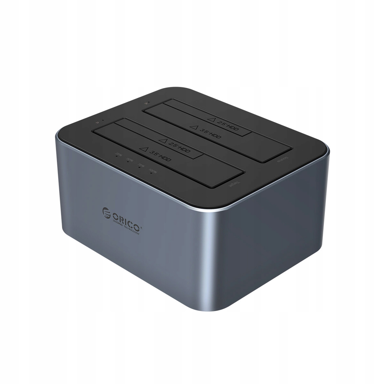 Įkrovimo stotelė ant 2 diskai 25 35 Sata HDD SSD 44TB Orico belsilt Įkrovimo stotelė ant 2 diskai 25 35 Sata HDD SSD 44TB Orico