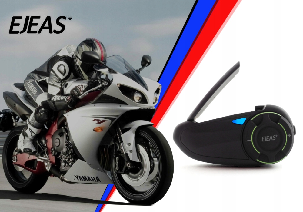 Interkomas motociklo Ejeas Q8 USBC Bluetooth programėlė Radio FM belsilt Interkomas motociklo Ejeas Q8 USB C Bluetooth programėlė Radio FM