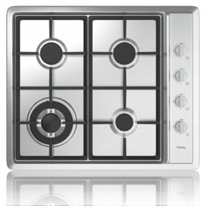 IsEasy Kaitlentė Dujinė su Stali Nierdzewnej – 4 Degikliai, 7.20 kW