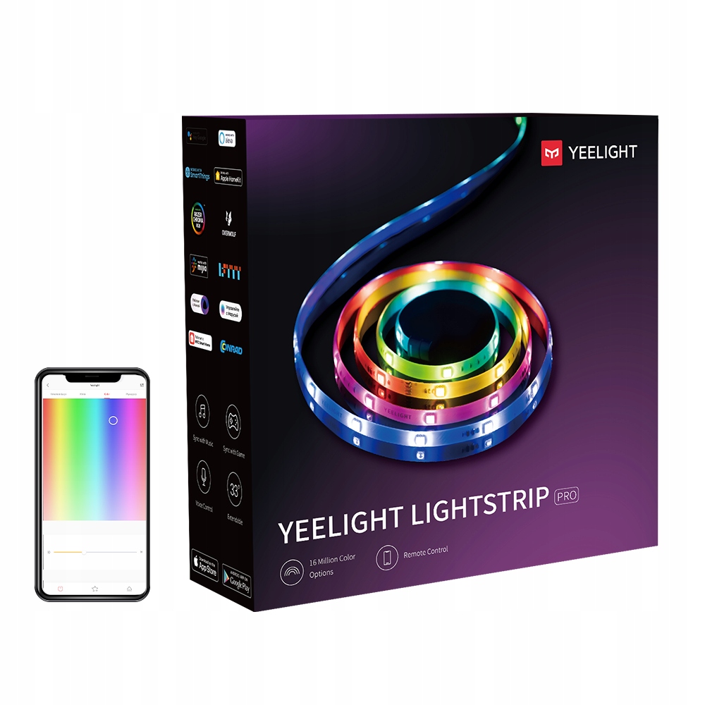 Išmanioji LED juosta Yeelight Lightstrip Pro RGB Įvairiaspalvė Bt 42 2m belsilt Išmanioji LED juosta Yeelight Lightstrip Pro RGB Įvairiaspalvė Bt 42 2m