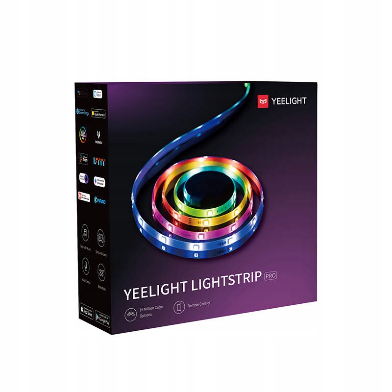 Išmanioji LED juosta Yeelight Lightstrip Pro RGB Įvairiaspalvė Bt 42 2m belsilt Išmanioji LED juosta Yeelight Lightstrip Pro RGB Įvairiaspalvė Bt 42 2m