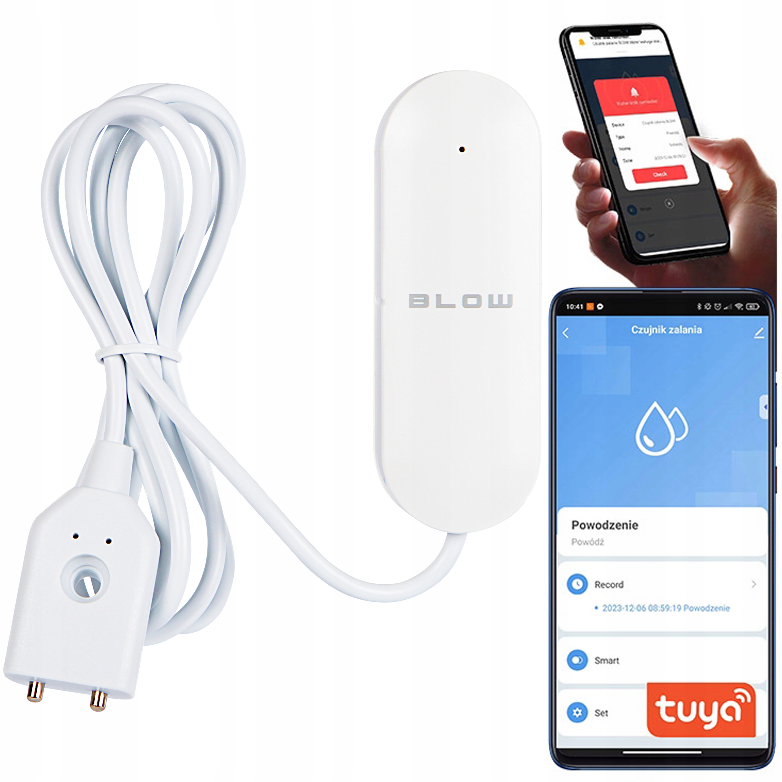 Išmanusis vandens nuotėkio jutiklis BLOW WiFi Tuya Smart Life belsilt Išmanusis vandens nuotėkio jutiklis BLOW Wi Fi Tuya Smart Life