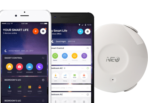 Išmanusis vandens nuotėkio jutiklis NEO WiFi Tuya Smart Life belsilt Išmanusis vandens nuotėkio jutiklis NEO Wi Fi Tuya Smart Life