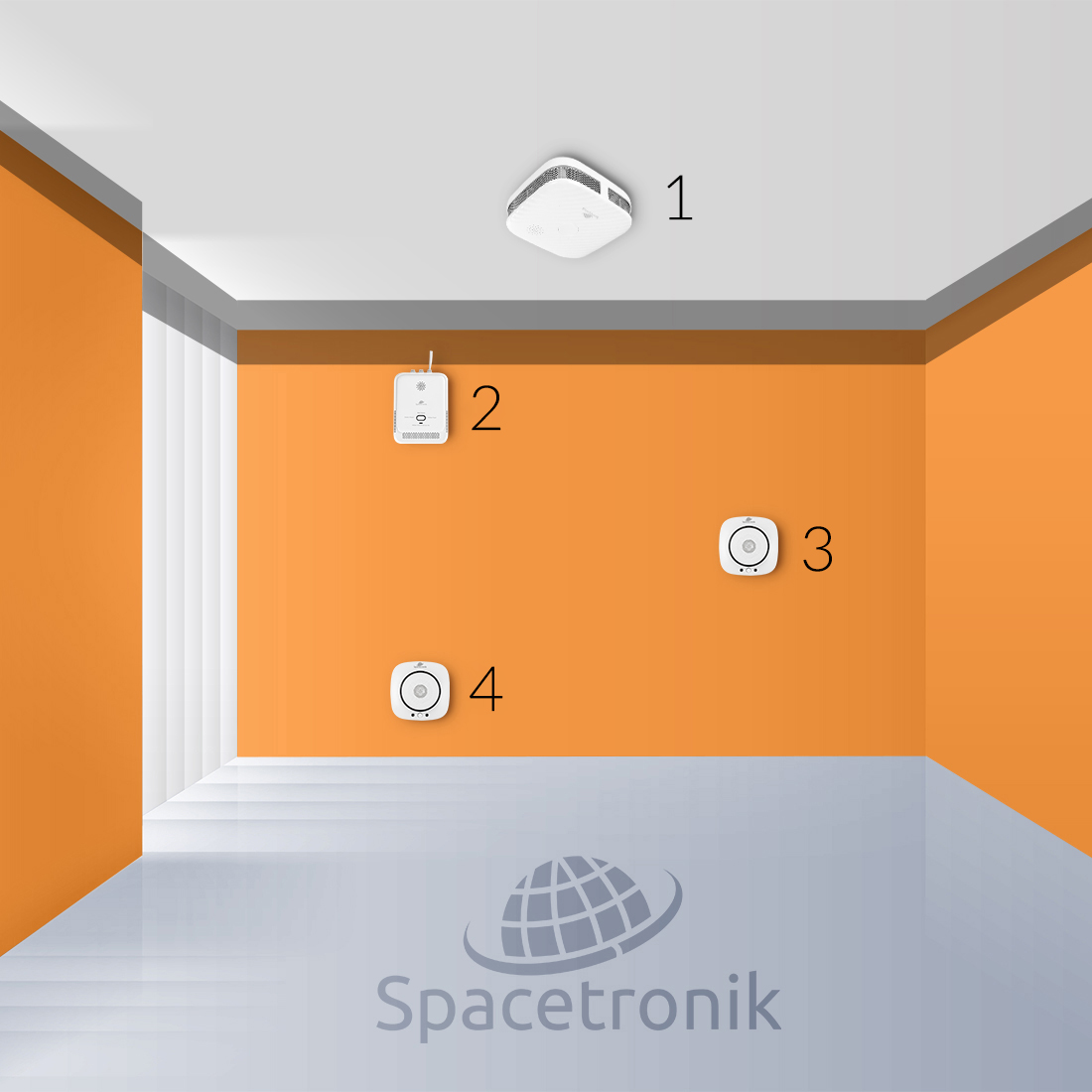 Išmanusis vandens nuotėkio jutiklis Spacetronik WiFi Tuya Smart Life belsilt Išmanusis vandens nuotėkio jutiklis Spacetronik Wi Fi Tuya Smart Life