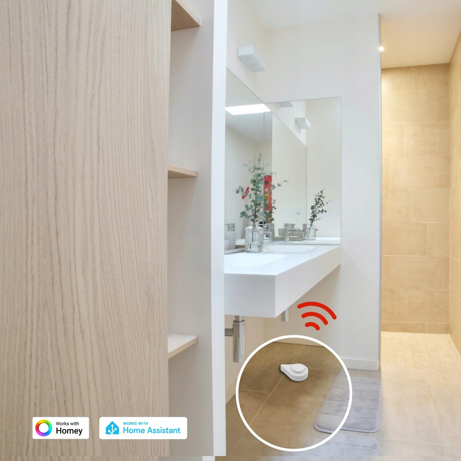 Išmanusis vandens nuotėkio jutiklis Third Reality Zigbee su 120 dB garsiniu signalu belsilt Išmanusis vandens nuotėkio jutiklis Third Reality Zigbee su 120 dB garsiniu signalu