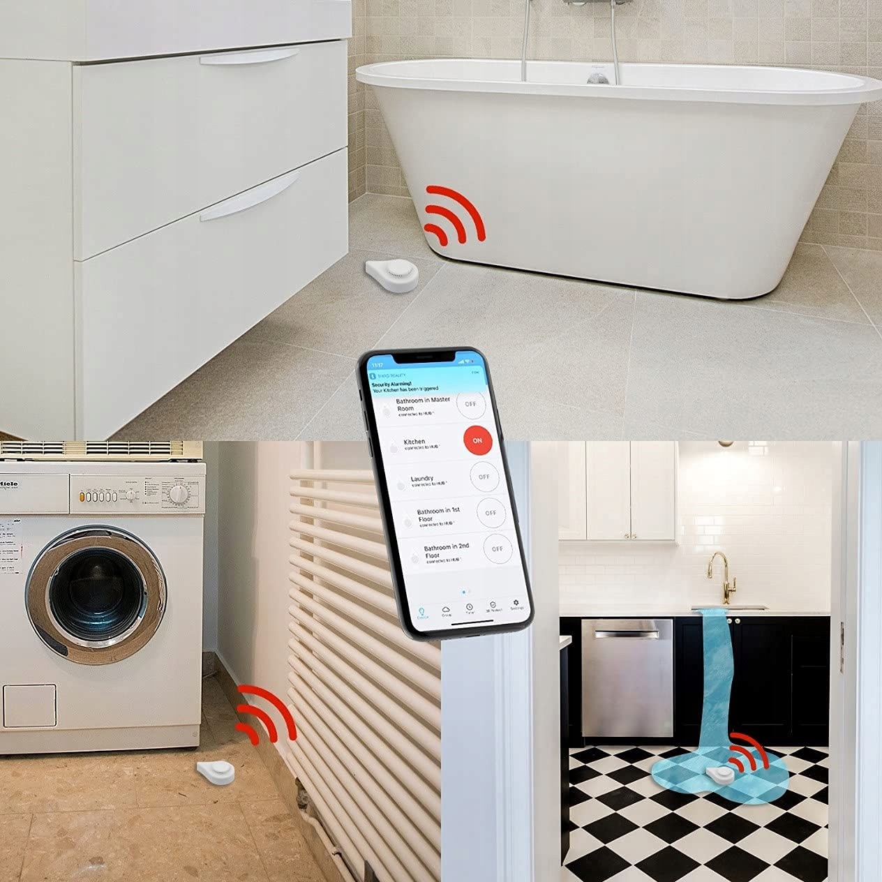 Išmanusis vandens nuotėkio jutiklis Third Reality Zigbee su 120 dB garsiniu signalu belsilt Išmanusis vandens nuotėkio jutiklis Third Reality Zigbee su 120 dB garsiniu signalu