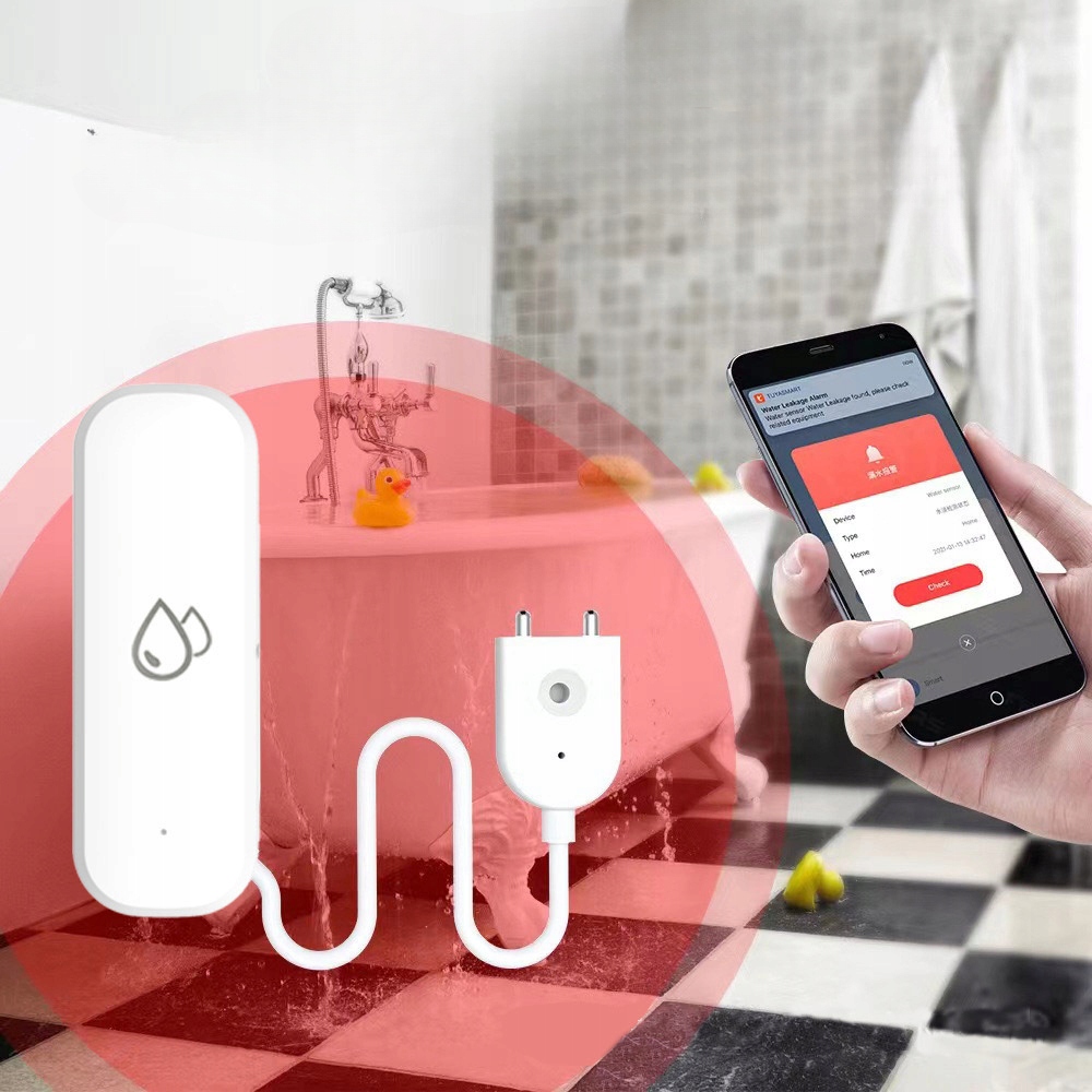 Išmanusis vandens nuotėkio jutiklis WiFi Tuya Smart Life be papildomo valdymo centro belsilt Išmanusis vandens nuotėkio jutiklis Wi Fi Tuya Smart Life be papildomo valdymo centro