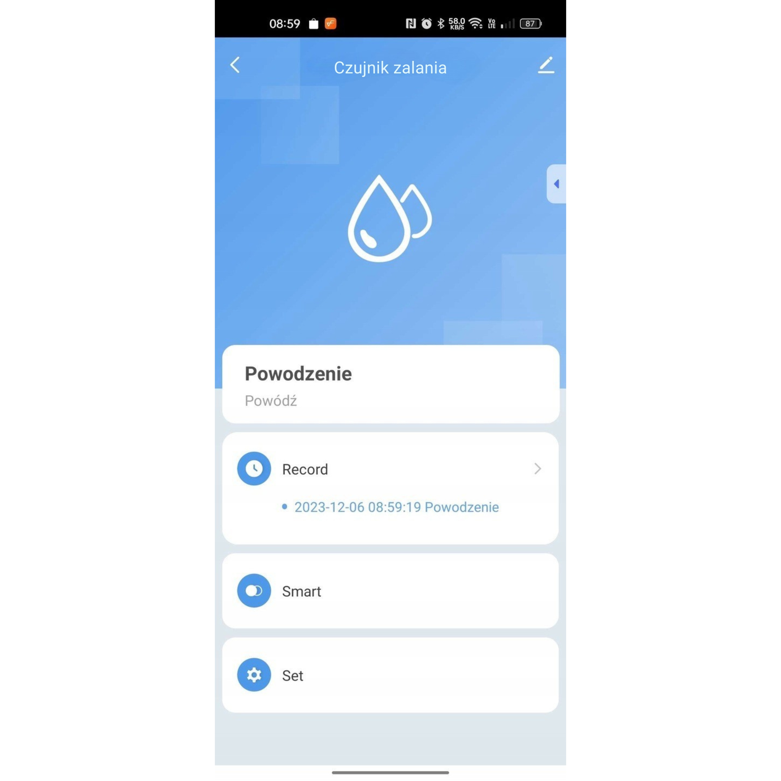 Išmanusis vandens nuotėkio jutiklis WiFi Tuya Smart Life IP65 belsilt Išmanusis vandens nuotėkio jutiklis Wi Fi Tuya Smart Life IP65