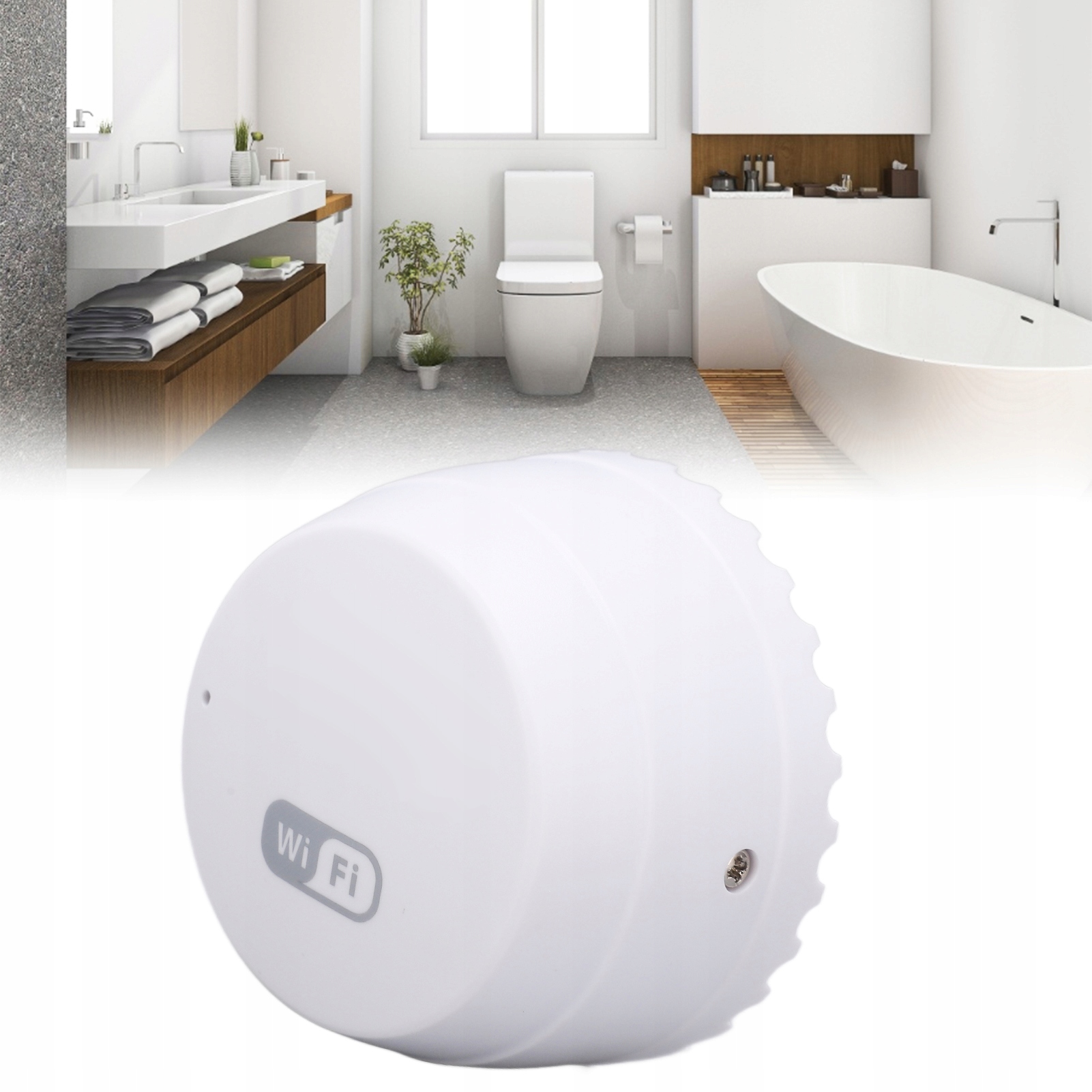 Išmanusis vandens nuotėkio jutiklis WiFi Tuya Smart Life kompaktiško korpuso belsilt Išmanusis vandens nuotėkio jutiklis Wi Fi Tuya Smart Life kompaktiško korpuso