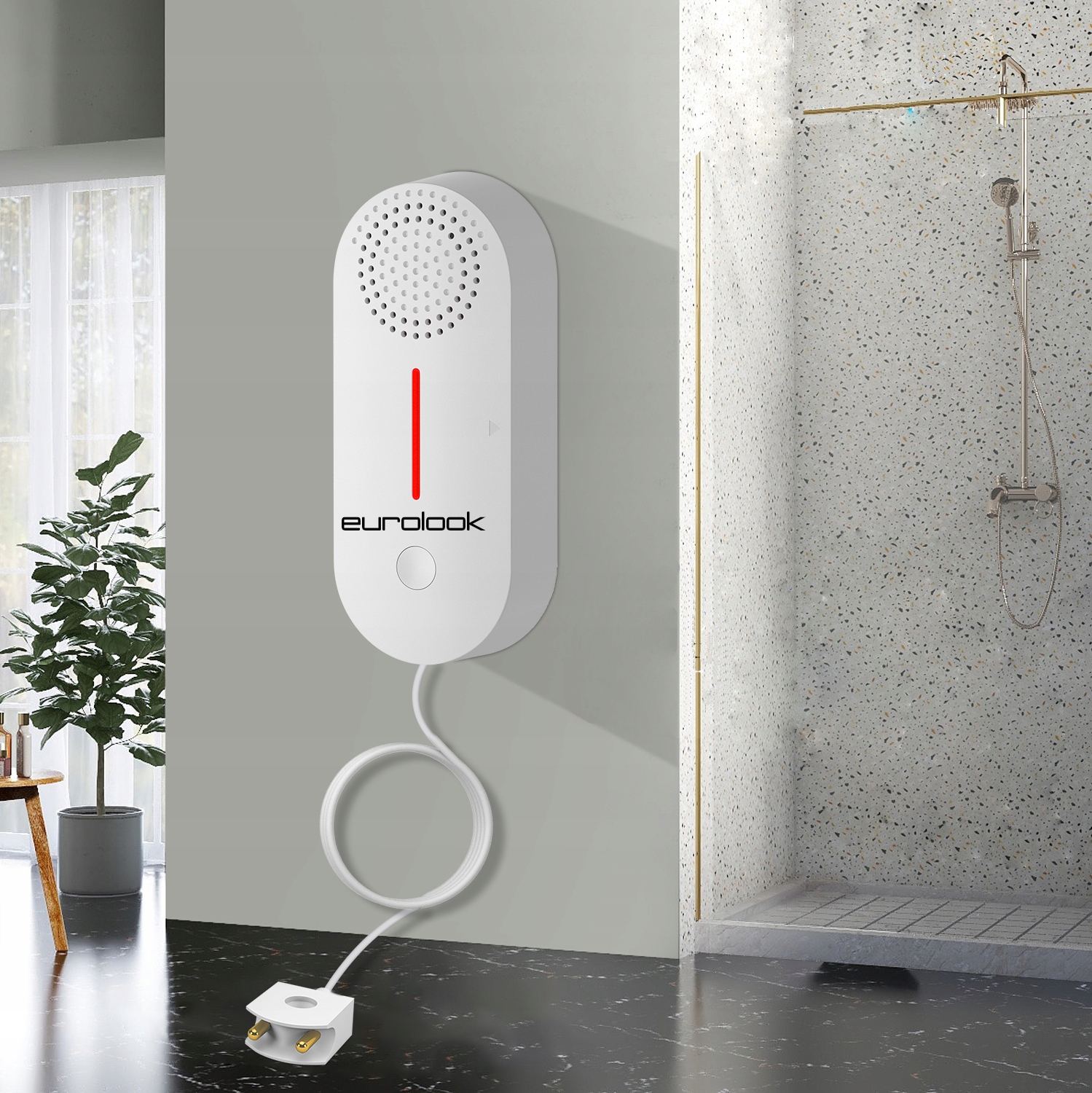 Išmanusis vandens nuotėkio jutiklis WiFi Tuya Smart Life su 100 dB garsiniu signalu belsilt Išmanusis vandens nuotėkio jutiklis Wi Fi Tuya Smart Life su 100 dB garsiniu signalu