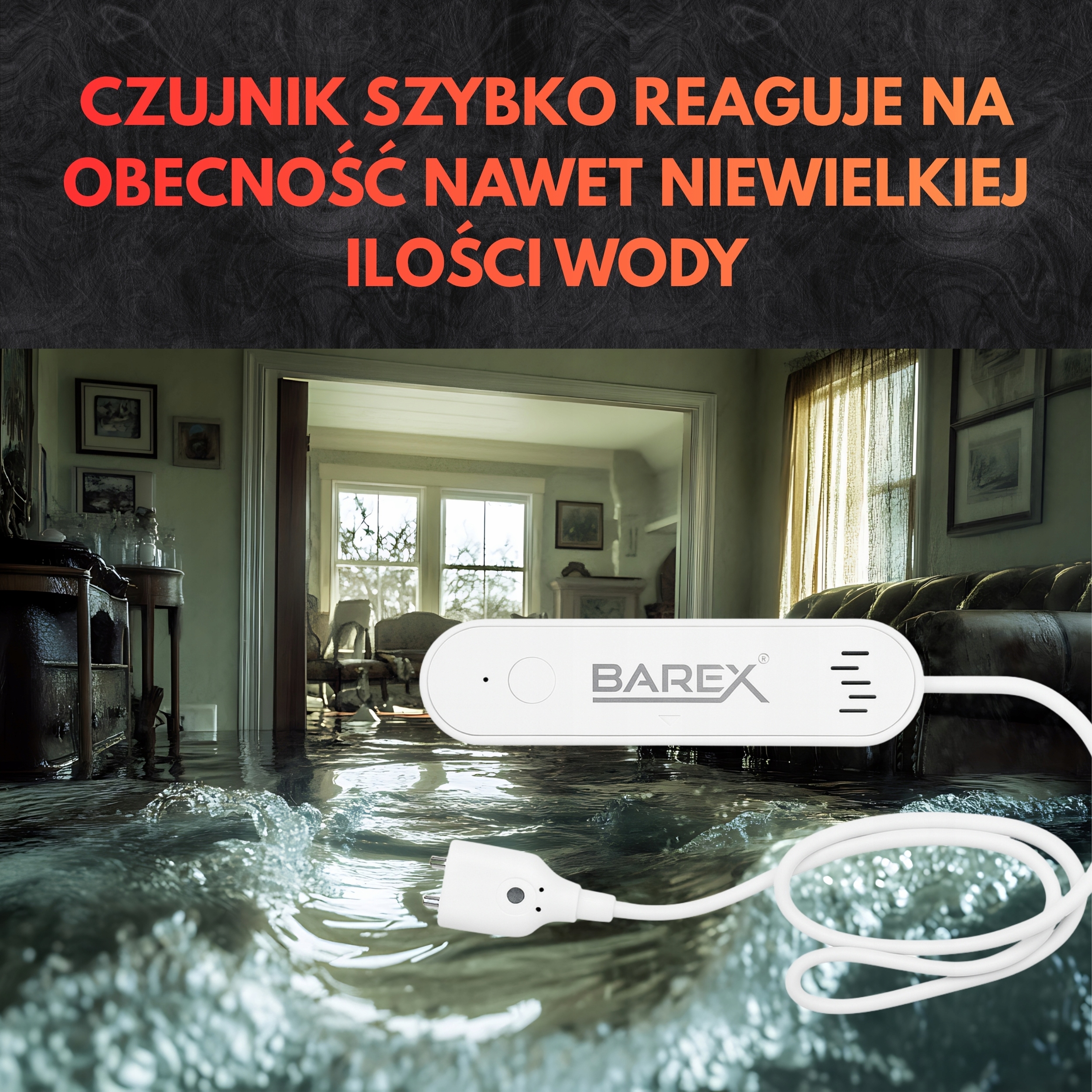 Išmanusis vandens nuotėkio jutiklis WiFi Tuya Smart Life su 80 dB garsiniu signalu belsilt Išmanusis vandens nuotėkio jutiklis Wi Fi Tuya Smart Life su 80 dB garsiniu signalu