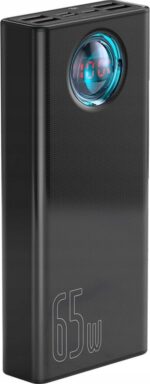 Išorinė baterija Baseus Amblight Overseas Edition 30000mAh juodas