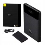 Išorinė baterija Baseus Blade 20000mAh 2xUSB 2xUSB C + USB C kabelis 100 W juodas