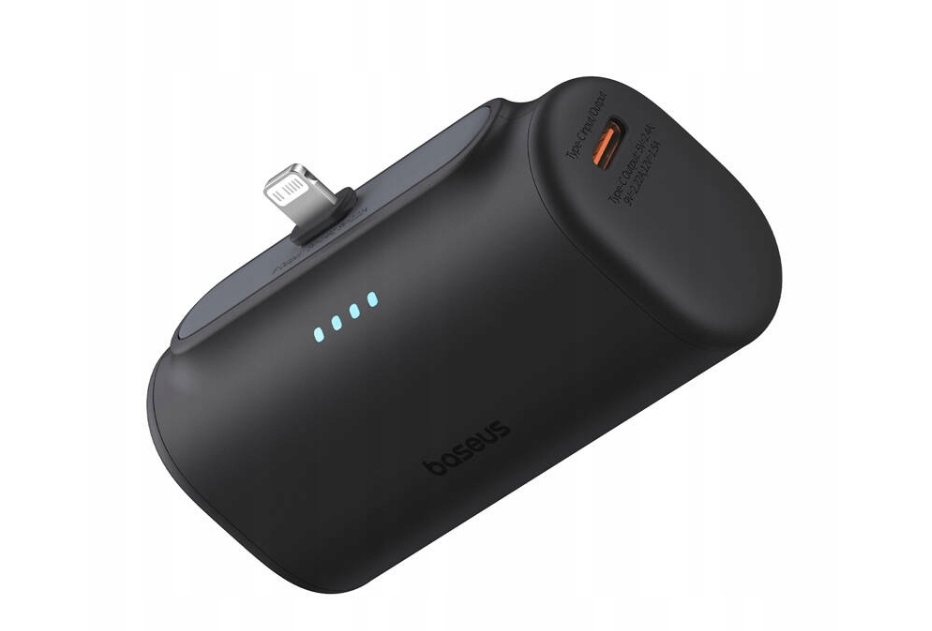 Išorinė baterija Baseus Compact 5000mAh 20 W Lightning juodas belsilt Išorinė baterija Baseus Compact 5000mAh 20 W Lightning juodas