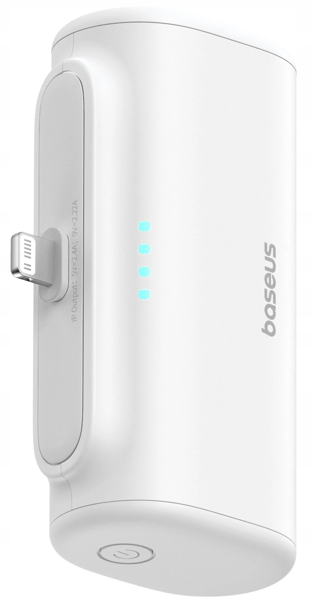 Išorinė baterija Baseus Compact IP 5000mAh 20 W baltas + USBC kabelis USBC belsilt Išorinė baterija Baseus Compact IP 5000mAh 20 W baltas + USB C kabelis USB C
