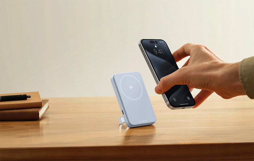 Išorinė baterija magnetinis EcoFlow Rapid 5000mAh 30 W 15 W USBC mėlynas belsilt Išorinė baterija magnetinis EcoFlow Rapid 5000mAh 30 W 15 W USB C mėlynas