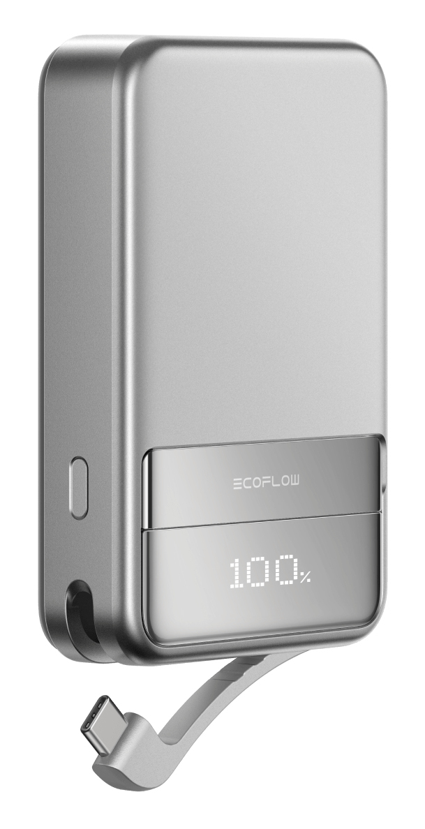 Išorinė baterija magnetinis EcoFlow Rapid 5000mAh sidabrinis belsilt Išorinė baterija magnetinis EcoFlow Rapid 5000mAh sidabrinis