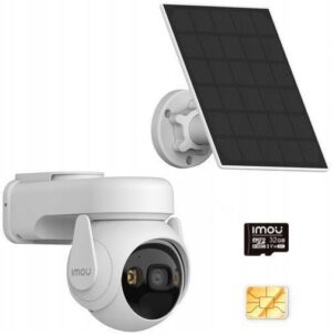 Kamera IP IMOU Aov PT Kit 5MP 4G Wi Fi su skydeliu saulės ir kortele Sim