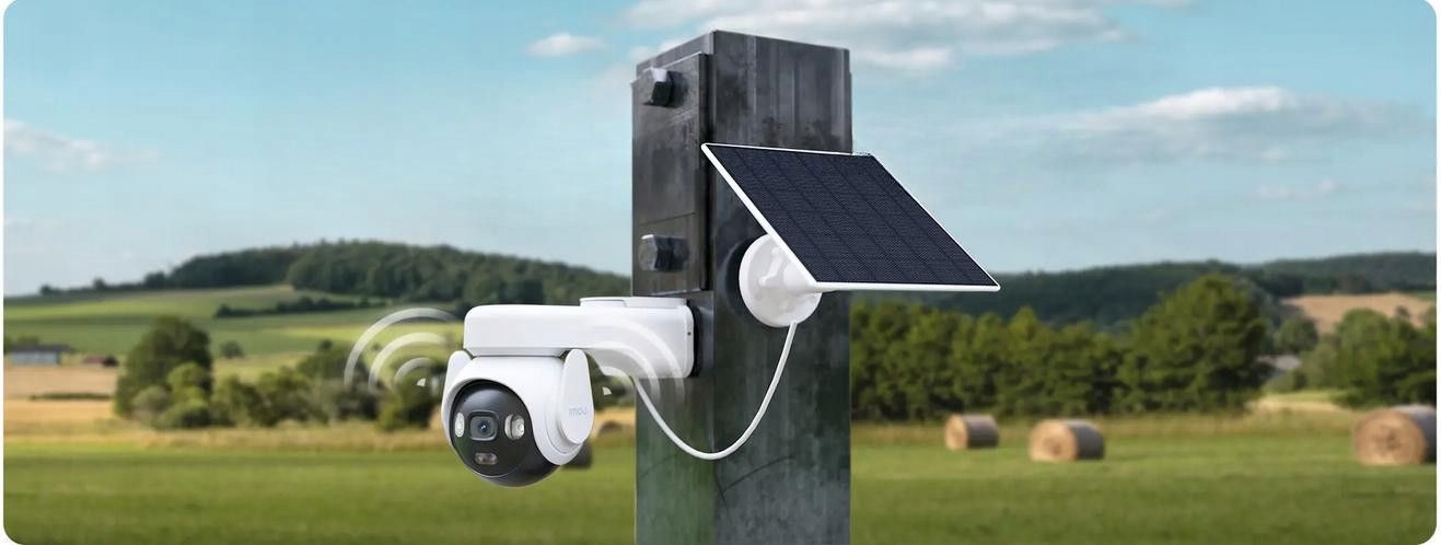 Kamera IP IMOU Aov PT Kit 5MP 4G Wi Fi su skydeliu saulės ir kortele Sim belsilt Kamera IP IMOU Aov PT Kit 5MP 4G Wi Fi su skydeliu saulės ir kortele Sim