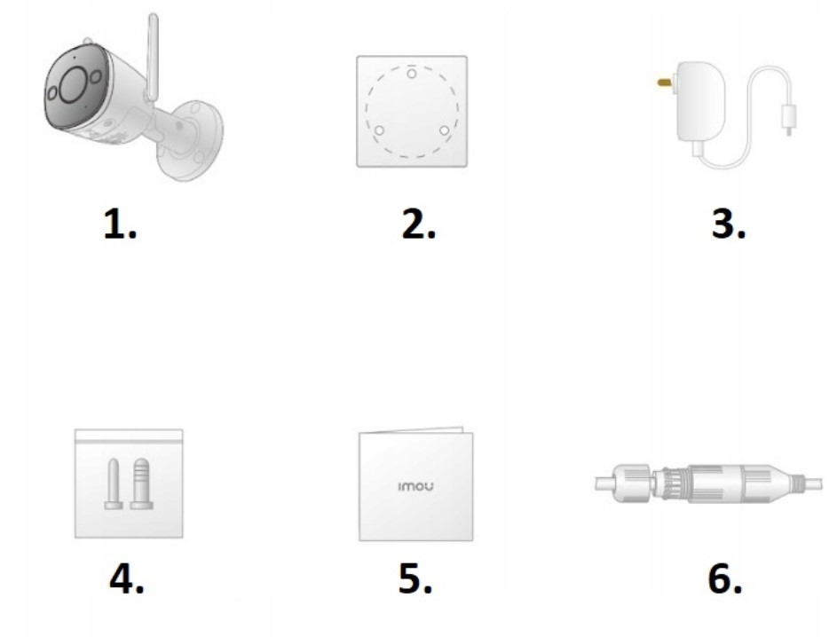 Kamera IP IMOU Bullet 2C 5MPx 3K Uhd WiFi IPCK3CP5H0WY IP65 belsilt Kamera IP IMOU Bullet 2C 5MPx 3K Uhd Wi Fi IPC K3CP 5H0WY IP65
