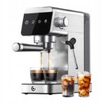 Kavos aparatas Strypinis Amzchef skirta Kavos 20 Bar skirta Espresso Latte ir Cappuccino 1,2L