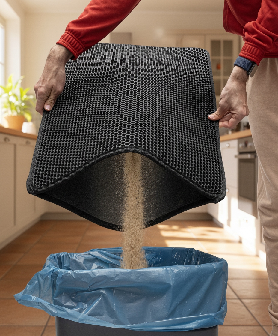 Kilimėlis prie kačių tualeto 45 × 78 cm, atsparus vandeniui ir iš EVA – SMART POCKET