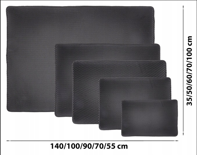 Kilimėlis prie kačių tualeto 45 × 78 cm, atsparus vandeniui ir iš EVA – SMART POCKET