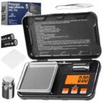 Kišeninės elektroninės juvelyrinės svarstyklės Arsa Go iki 200 g 001 g tikslumas apšviečiamas LCD ekranas ir taros funkcija