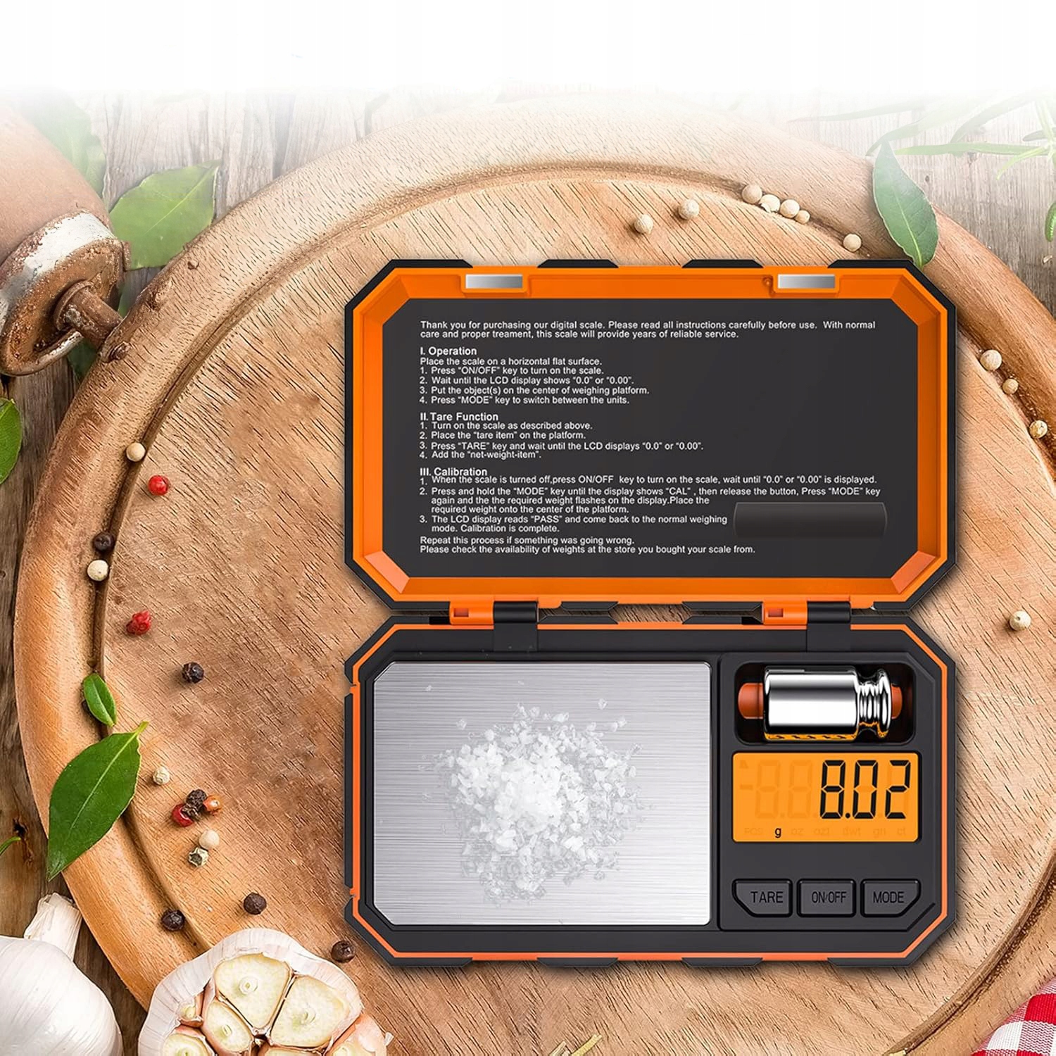 Kompaktiškos precizinės svarstyklės iki 200 g 001 g tikslumas apšviečiamas LCD ekranas ir taros funkcija belsilt Kompaktiškos precizinės svarstyklės iki 200 g 001 g tikslumas apšviečiamas LCD ekranas ir taros funkcija