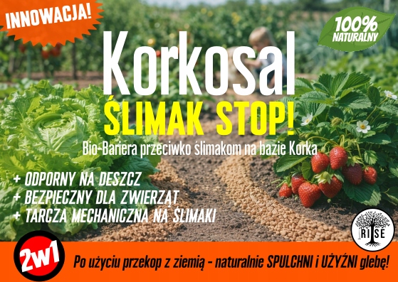 Korkosal Ślimak Stop barjerinė priemonė nuo šliužų ir sraigių 1 l natūrali fizinė barjera belsilt Korkosal Ślimak Stop barjerinė priemonė nuo šliužų ir sraigių 1 l natūrali fizinė barjera
