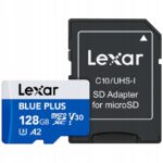 Kortelė atminties Lexar microSDXC Blue Plus 128GB 170 MB  s + adapteris SD