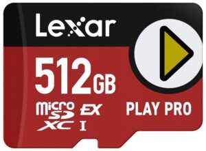 Kortelė atminties Lexar microSDXC Express Play Pro 512GB R900  W600