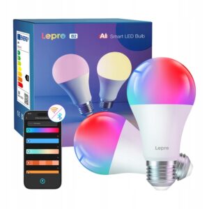 Lepro B2 2 išmanioji lemputė LED Įvairiaspalvė LightGPM 4 rinkinys 2 vnt