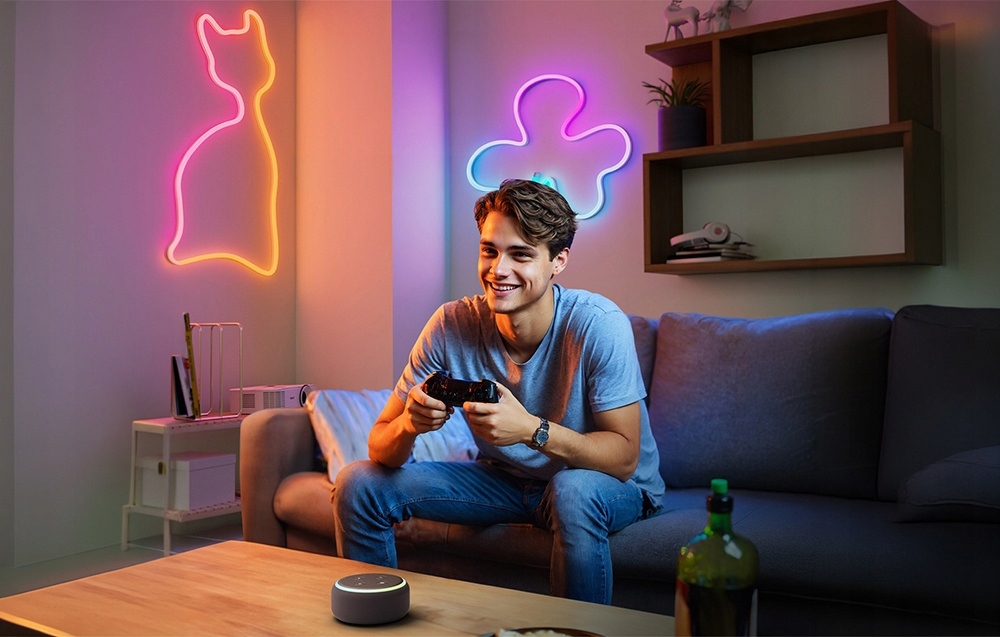 Lepro N15 išmanioji LED juosta Įvairiaspalvė 5m RGB WiFi Bluetooth AI belsilt Lepro N1 5 išmanioji LED juosta Įvairiaspalvė 5m RGB Wi Fi Bluetooth AI