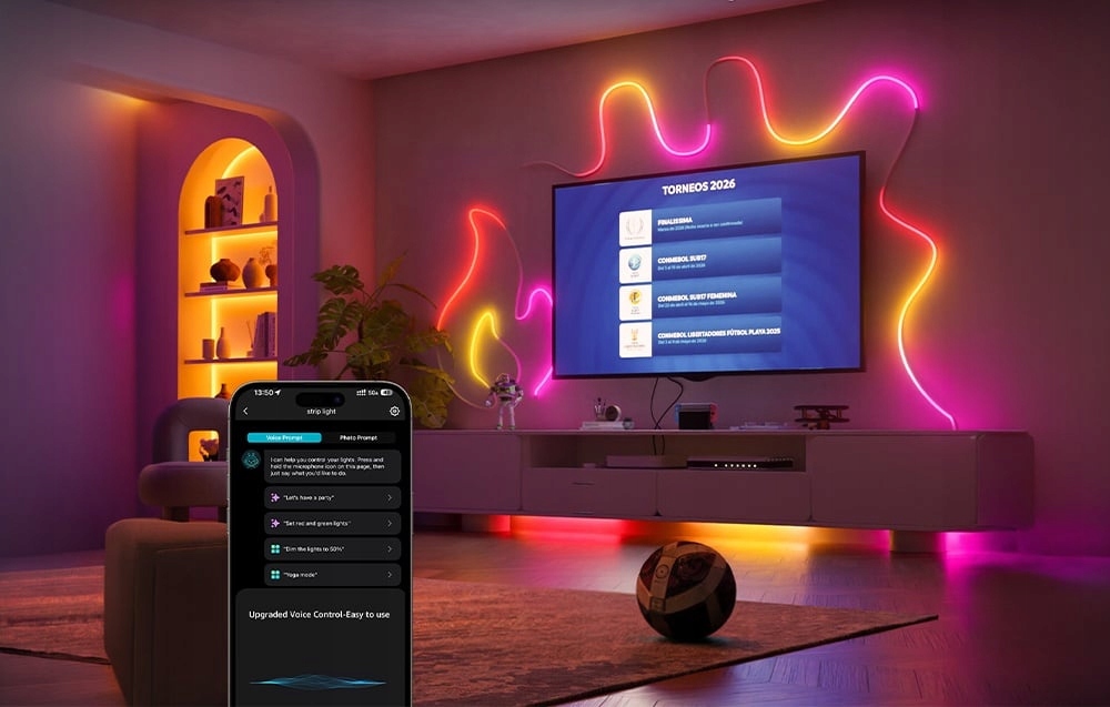 Lepro N15 išmanioji LED juosta Įvairiaspalvė 5m RGB WiFi Bluetooth AI belsilt Lepro N1 5 išmanioji LED juosta Įvairiaspalvė 5m RGB Wi Fi Bluetooth AI