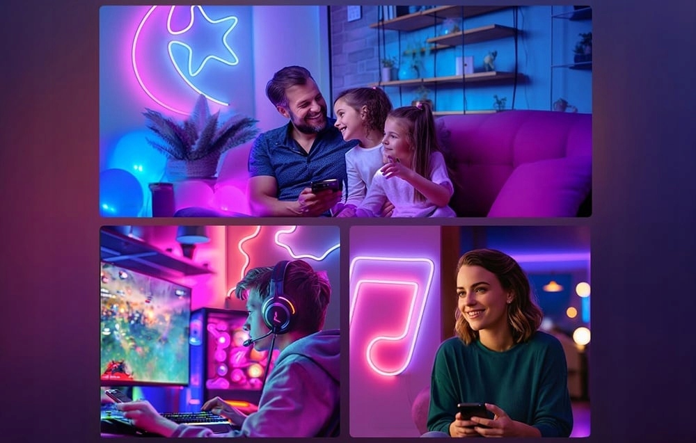 Lepro N15 išmanioji LED juosta Įvairiaspalvė 5m RGB WiFi Bluetooth AI belsilt Lepro N1 5 išmanioji LED juosta Įvairiaspalvė 5m RGB Wi Fi Bluetooth AI