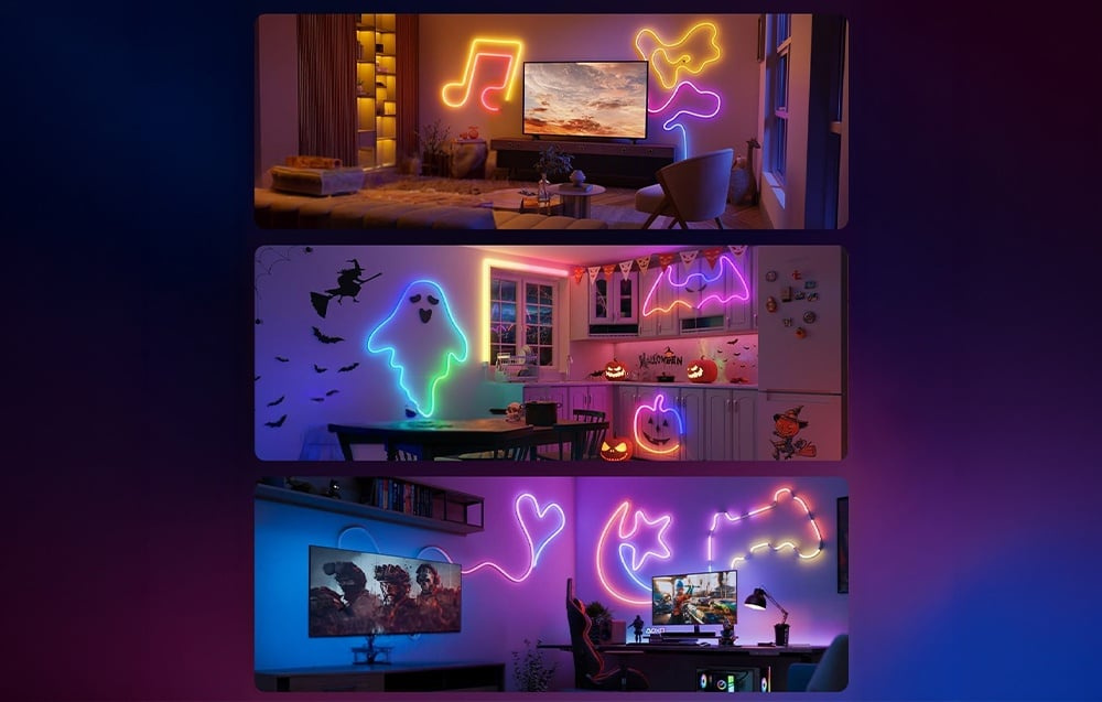 Lepro N15 išmanioji LED juosta Įvairiaspalvė 5m RGB WiFi Bluetooth AI belsilt Lepro N1 5 išmanioji LED juosta Įvairiaspalvė 5m RGB Wi Fi Bluetooth AI